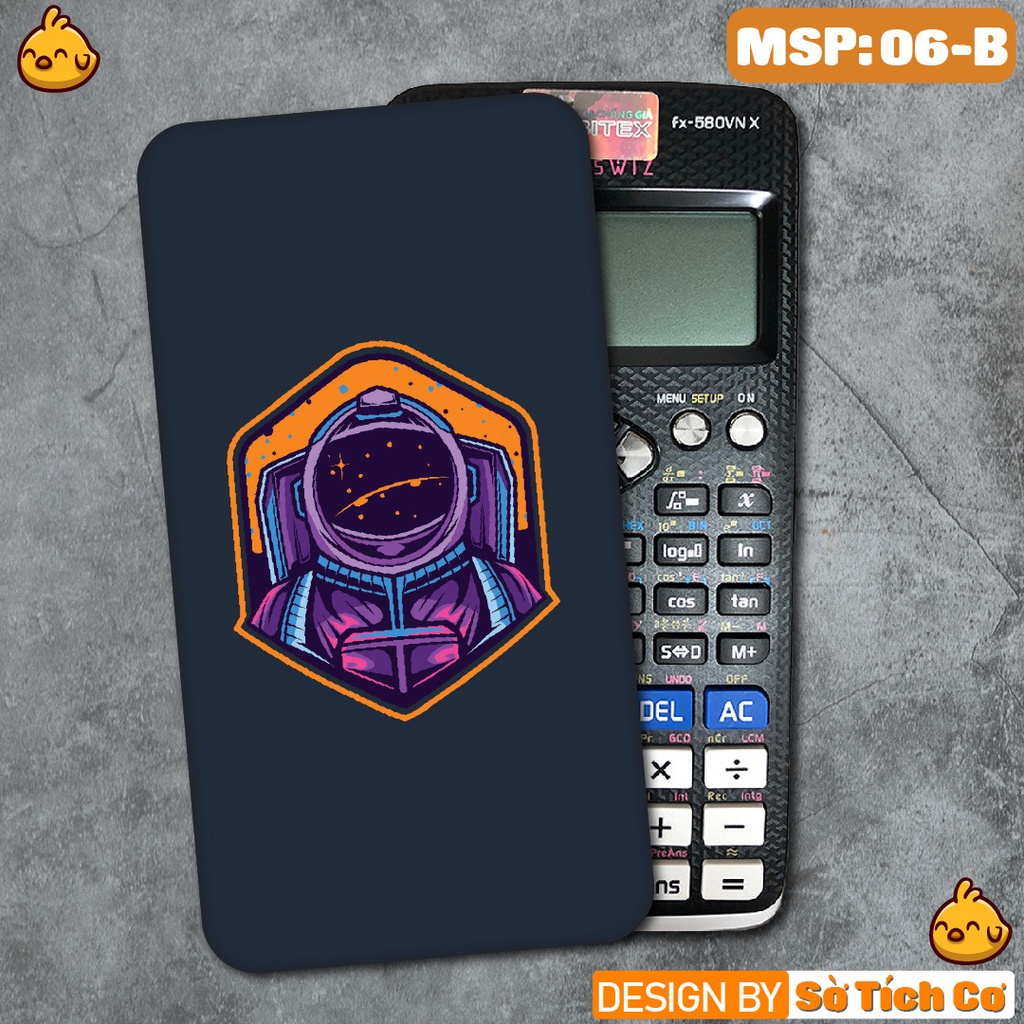 Miếng decal dán máy tính fx-570, fx-580, fx880, Casio, Vinacal,... Phi Hành Gia 3 MSP: 06