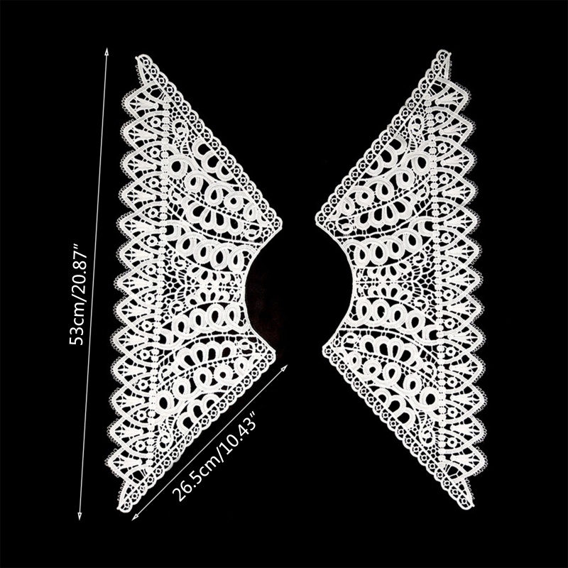 Cổ Áo Ren Hòa Tan Trong Nước Với Đế Vải Lưới Thêu Trang Trí