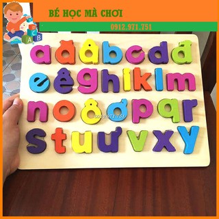 Bảng Nổi Chữ Thường Tiếng Việt Bằng Gỗ Đồ Chơi Giáo Dục