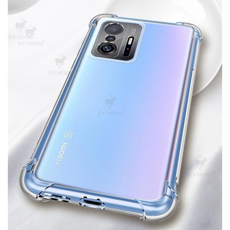Ốp lưng Xiaomi Mi 11T / Mi 11T Pro dẻo trong suốt lồi 4 góc chống sốc lâu ố vàng
