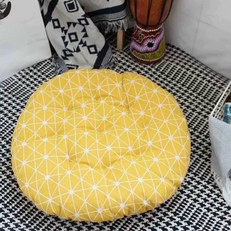 Đệm Ngồi Bệt , Nệm Ngồi Ghế Vải Gai 45X40X7Cm