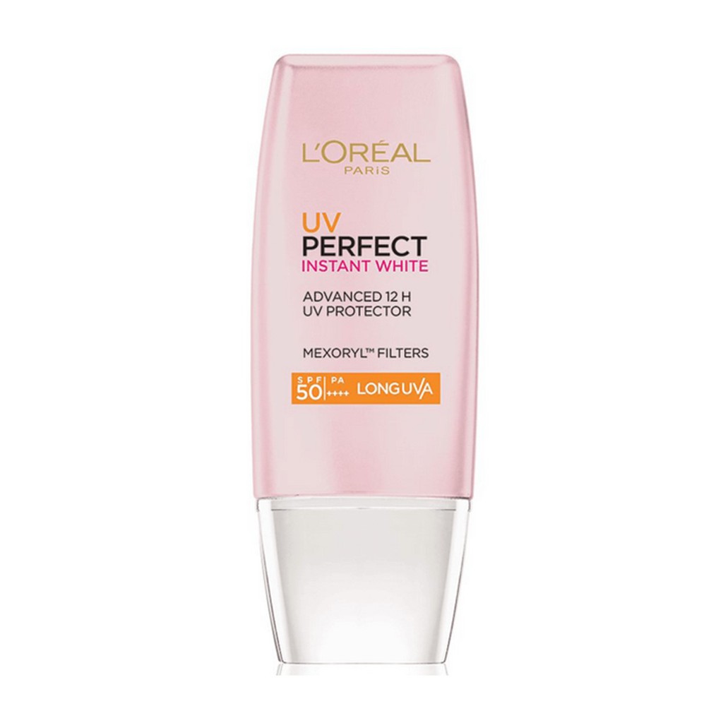 Kem Chống Nắng Dưỡng Trắng Tức Thì L'Oreal Paris UV Perfect Rosy/Instant White SPF50+ PA++++ 30ml (Hồng)