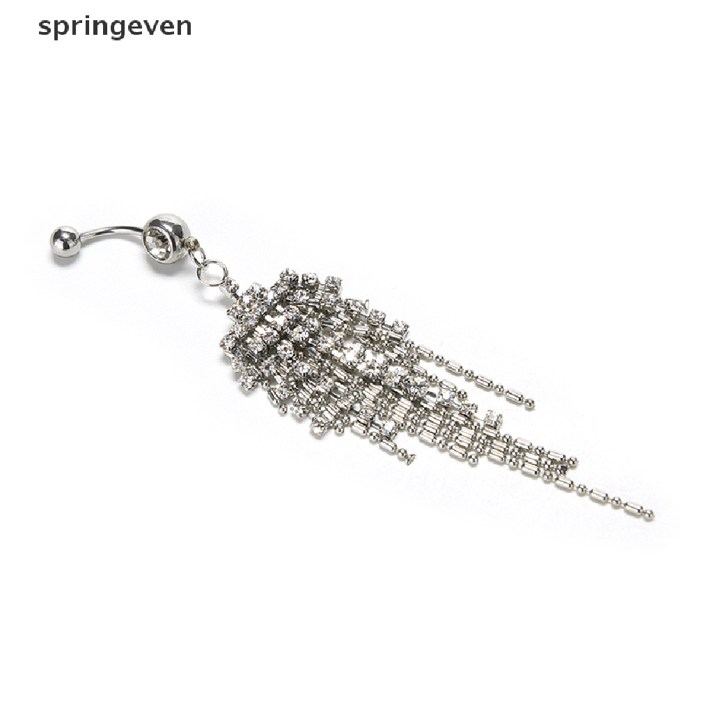 Khuyên RốN ĐíNh Đá Tua Rua BằNg ThéP Y Tế