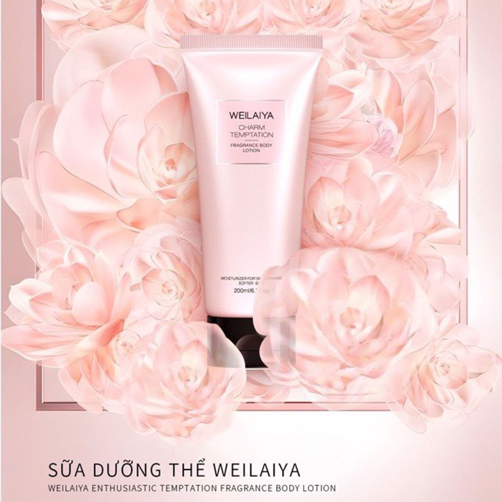 Sữa dưỡng thể nước hoa 3 tầng hương WEILAIYA fragrance body lotion 200ml