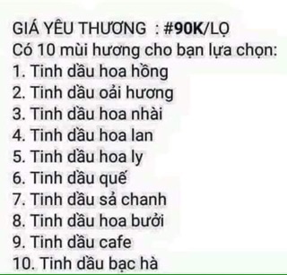 TINH DẦU THƠM NGÂN BÌNH