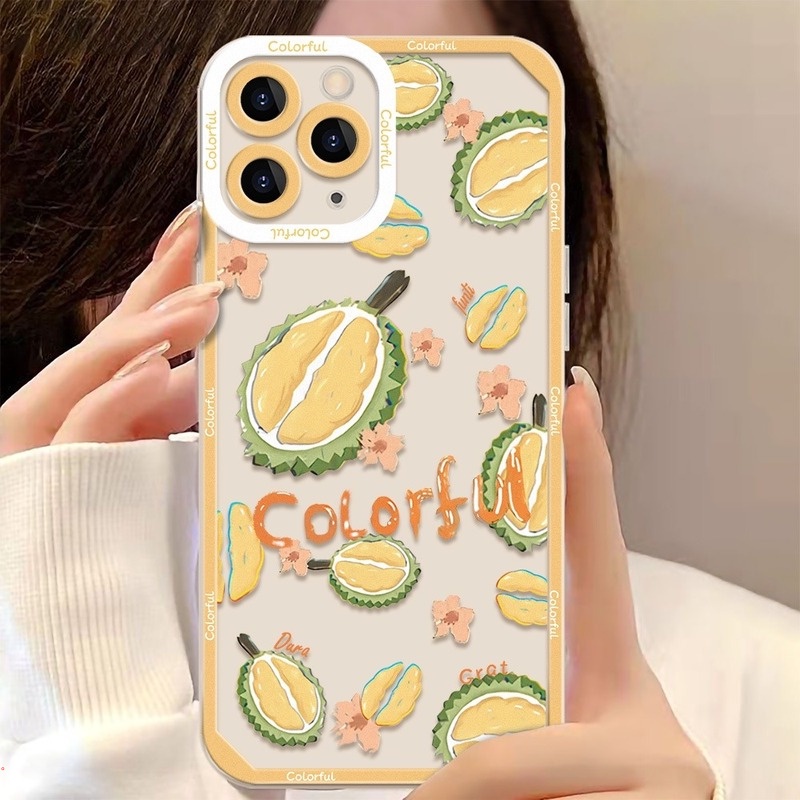 Ốp Điện Thoại Silicon Mềm Trong Suốt Họa Tiết Trái Cây Hoạt Hình Cho Iphone 13 12 11 Pro MAX X XS MAX XR 6 7 8 Plus
