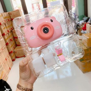 🐷 MÁY CHỤP ẢNH THỔI BONG BÓNG HEO CON SIÊU CUTE CHO BÉ