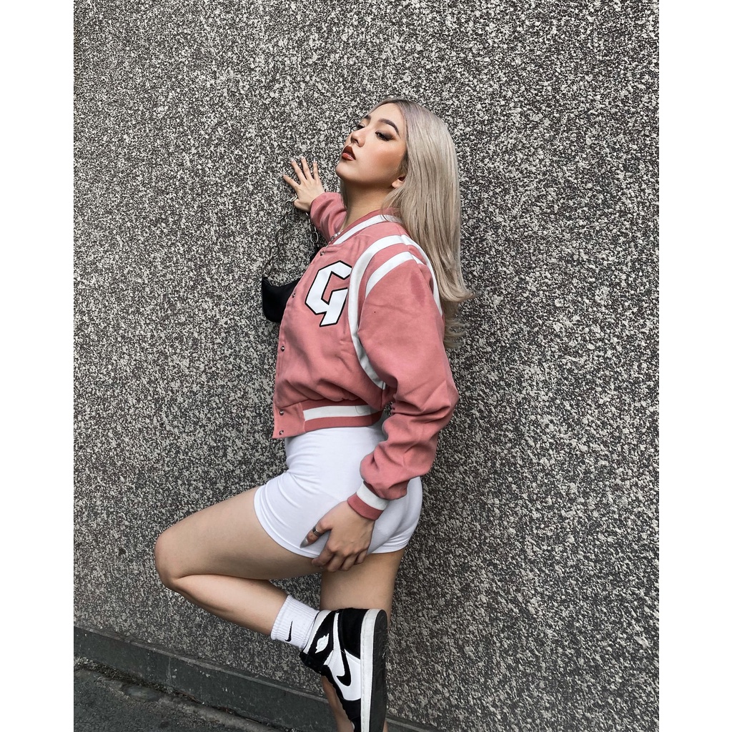 Áo Khoác Croptop Nữ Nhung Gonz - S1 - Mùa Hồng