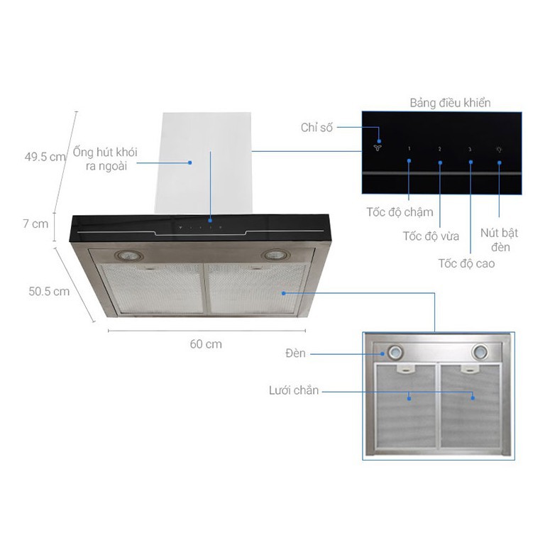 Máy Hút Mùi ELECTROLUX EFC735SAR