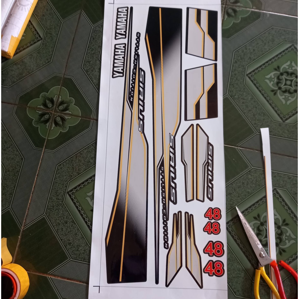 Tem rời sirius trắng đen