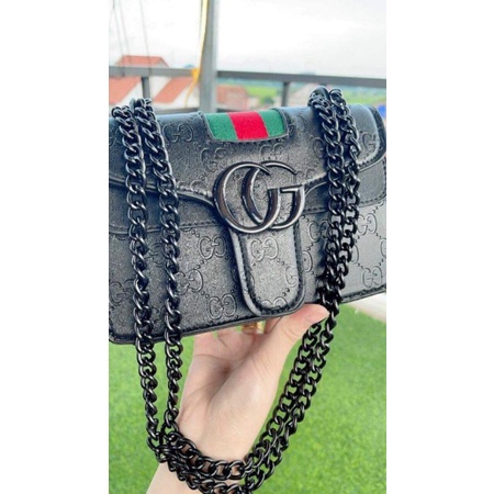 Túi xách nữ-túi chanel đen quai xích-đeo vai ,đeo chéo hàng quảng châu cao cấp