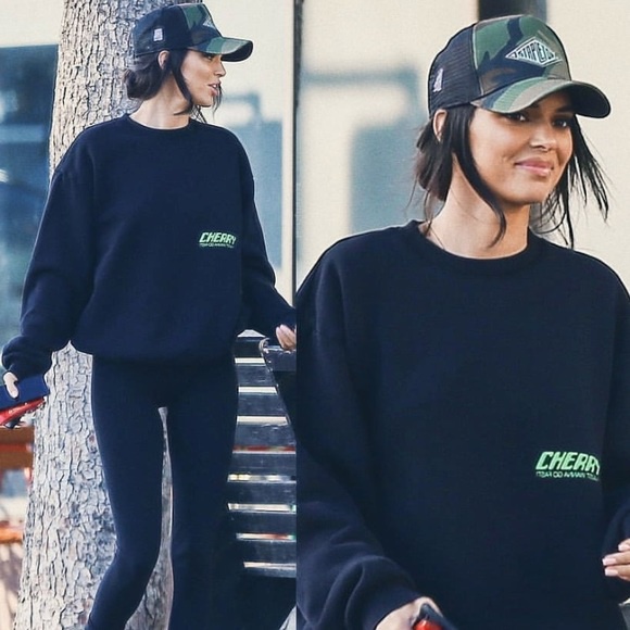 Áo Sweater Nỉ Cotton Dày, Áo Sweater Cherry Kendall Nam Nữ Phong Cách Unisex,Hàn Quốc, Có Kèm Hình | BigBuy360 - bigbuy360.vn