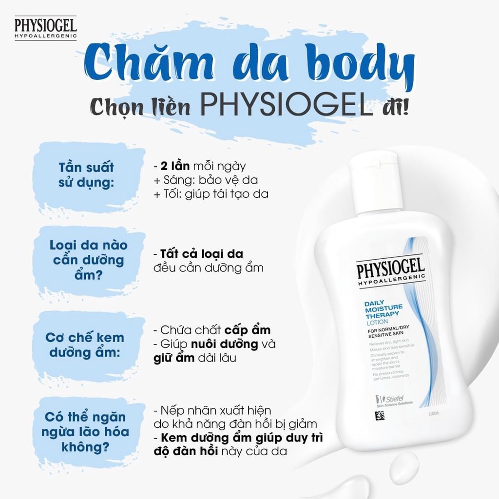 Sữa dưỡng ẩm và làm dịu da Physiogel Daily Moisture Therapy Lotion 200ml