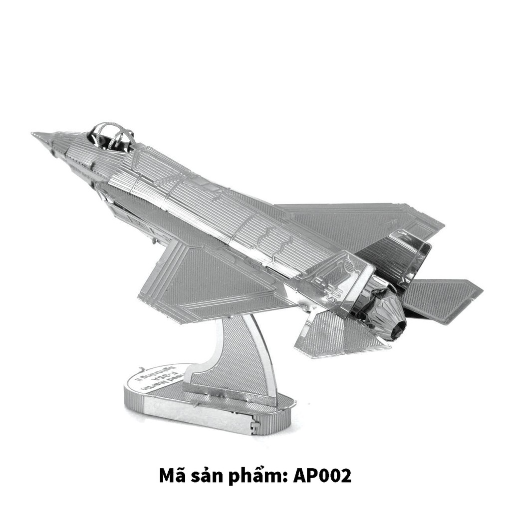 MÔ HÌNH 3D KIM LOẠI LẮP RÁP MÁY BAY F35 - HÀNG NHẬP KHẨU