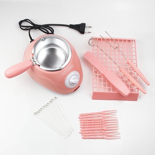 Bộ Nồi Nấu Chảy Socola, Bơ tặng kèm bộ khuôn DIY, Máy Nấu Chảy Chocolate Tự Động