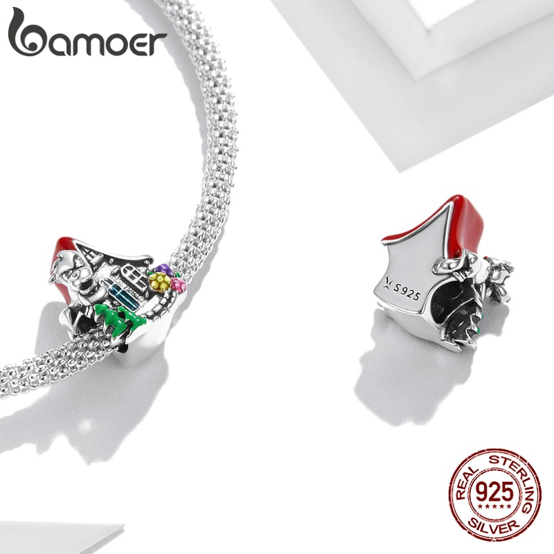 Phụ Kiện Hạt Trang Sức Bamoer Dùng Làm Vòng Đeo Tay / Dây Chuyền Diy Thời Trang bạc 925 Dòng Cổ Tích