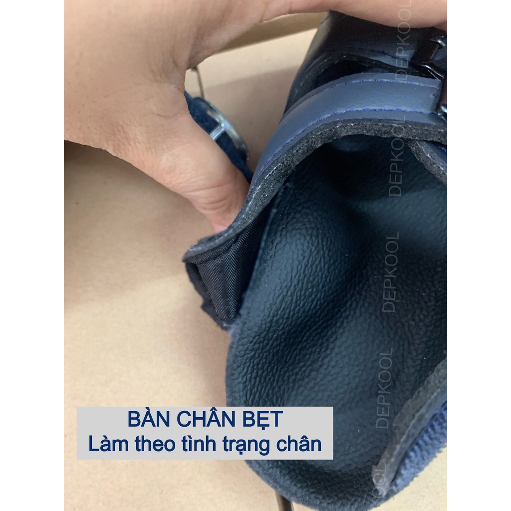 Giày Bàn Chân Bẹt - Navy -Làm theo tình trạng chân