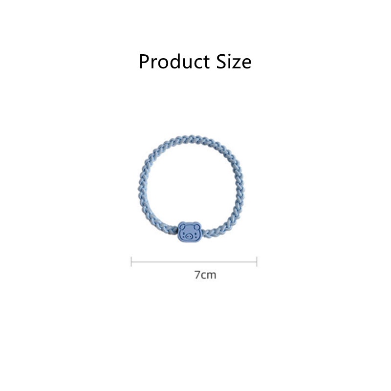 Dây Buộc Tóc Cao Su Bện Phong Cách Ngọt Ngào Cho Nữ