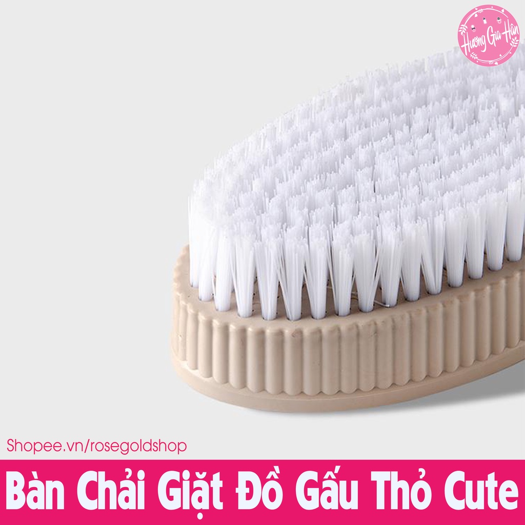 Bàn Chải Giặt Đồ Gấu Thỏ Cute, Cầm Vừa Lòng Bàn Tay, Giúp Chị Em Đỡ Đau Tay Khi Dọn Dẹp Nhà Cửa