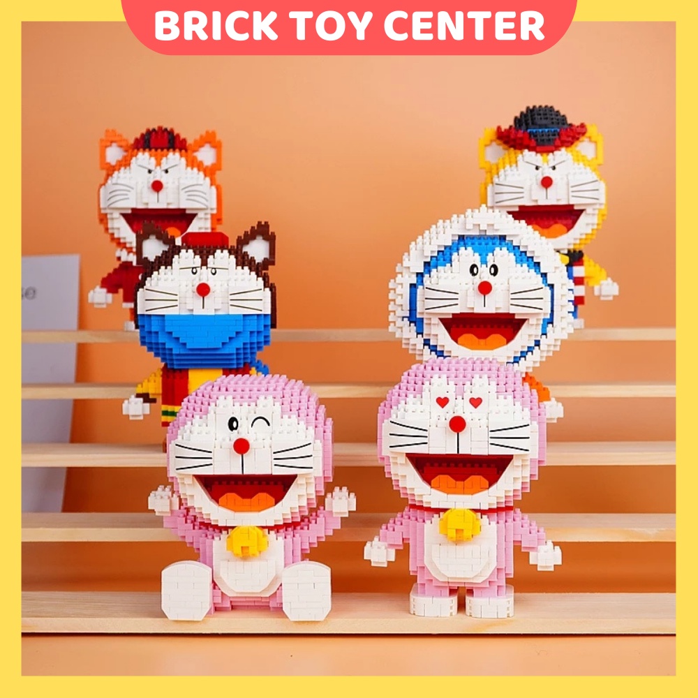 Đồ chơi lắp ráp doraemon LP mô hình nhân vật hoạt hình Doremon và những người bạn