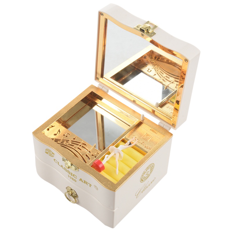 Hộp nhạc lên dây cót hình đàn piano múa ba lê cổ điển