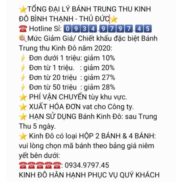 HTN86  - MS  1 Bánh Trung Thu Kinh Đô - Bánh Dẻo 180g