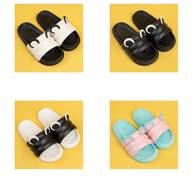 Dép Đi Trong Nhà Hình Tai Gấu Dễ Thương Thời Trang Xuân Hè Cho Cặp Đôi