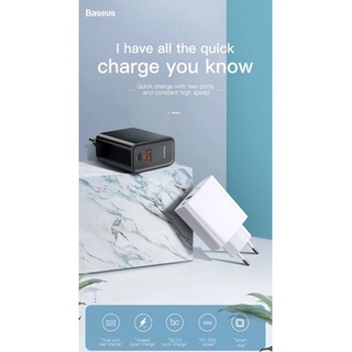 Cốc sạc nhanh Baseus speed pps quick charger 3.0 usb + type-c 30w