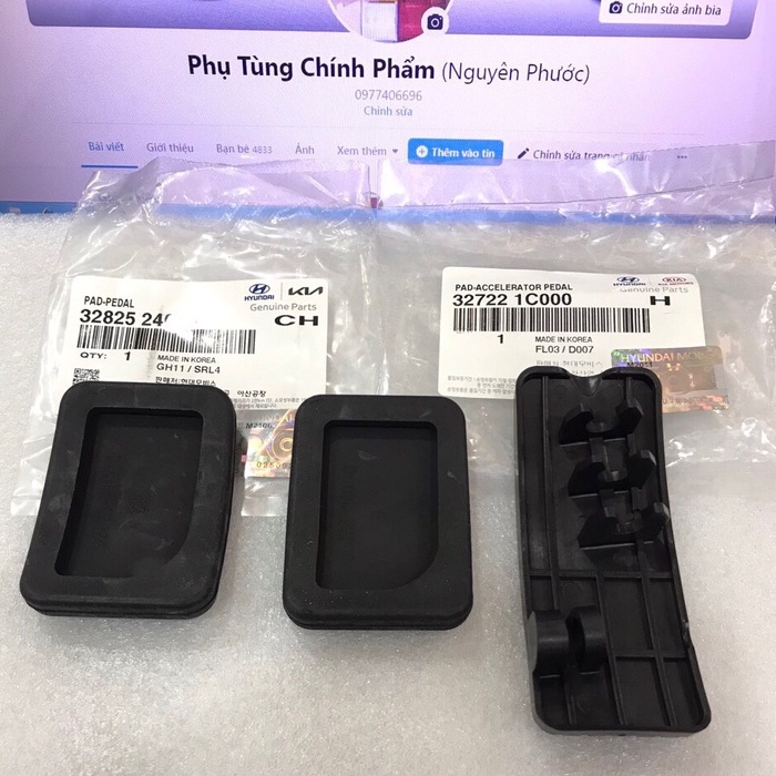 327221C000: Bộ cao su chân côn, phanh, ga GETZ MT, MORNING 2005 - 2008 MT / Hàng chính hãng