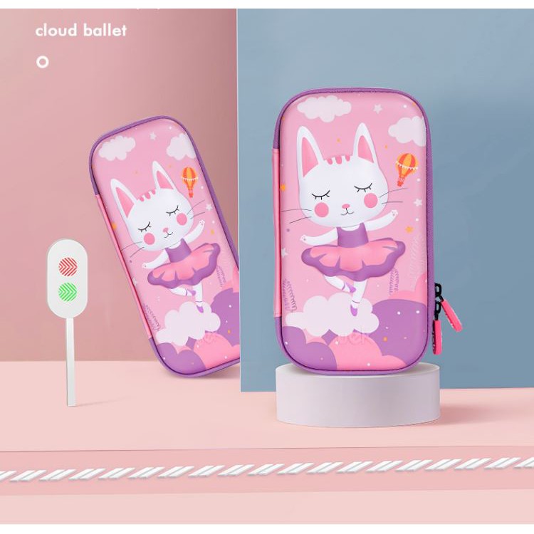 Hộp bút nhựa dẻo cho bé gái hình Unicorn, Mèo cute, Ngựa Pony đủ kích thước chính hãng UEK full box cực kỳ nhẹ không ồn