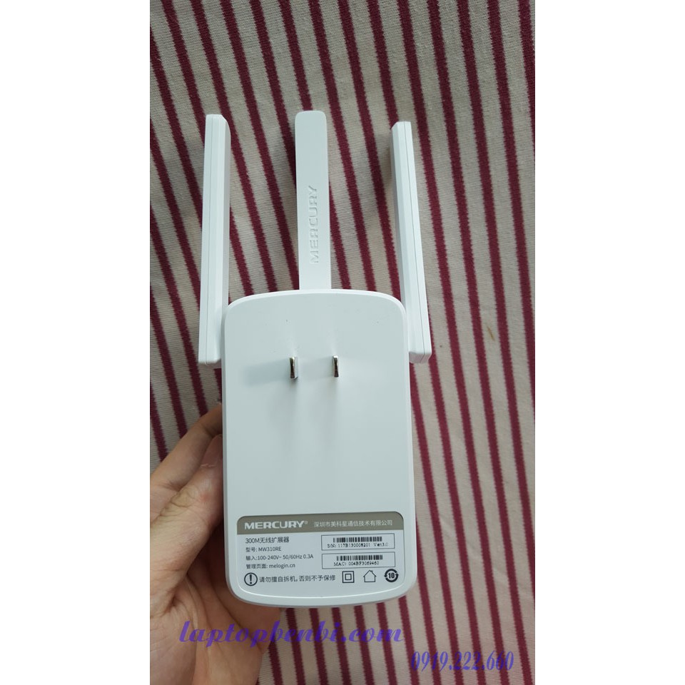 Bộ kích sóng wifi 3 râu Mercury cực mạnh MW310RE | Bộ kích sóng wifi 3 Ăng Ten Mercury cực mạnh MW310RE