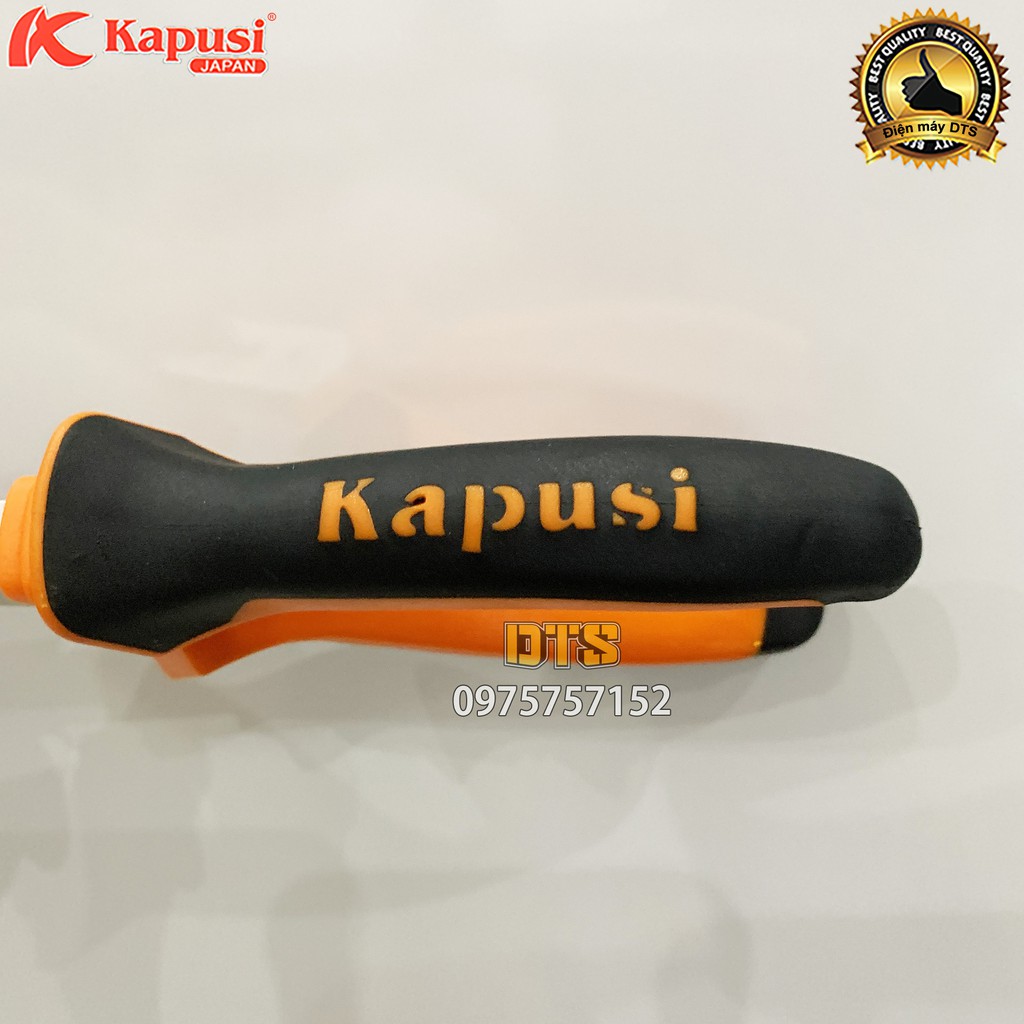 Kìm nhọn công nghiệp kiểu Nhật Kapusi JAPAN 7 inch, hợp kim thép Niken cao cấp, thiết kế tiên tiến tiết kiệm 30% lực bấm