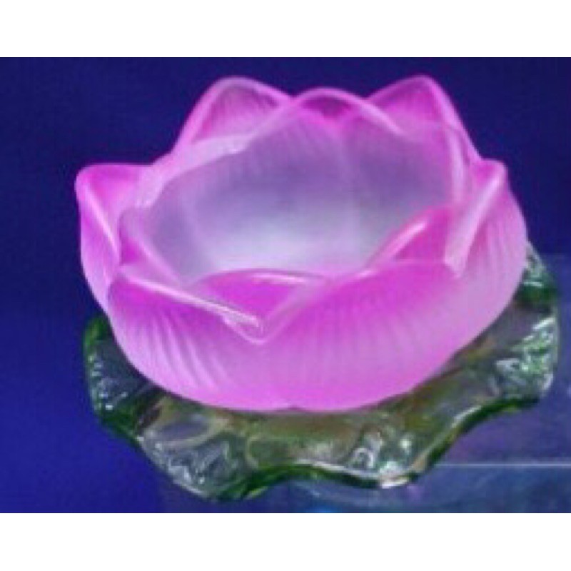 Đế nến hoa sen lưu ly nhiều màu