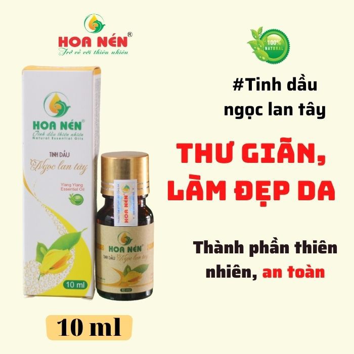 Tinh dầu Hoa Ngọc lan tây nguyên chất - Hoa Nén - Hương hoa thơm mát, khử mùi, ẩm mốc, đuổi muỗi, côn trùng - 10ml