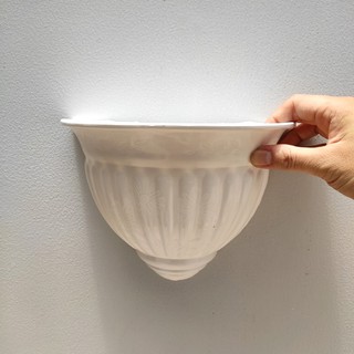 Combo 2 chậu nhựa ốp tường hình vỏ sò nhỏ 22 x 15.5cm