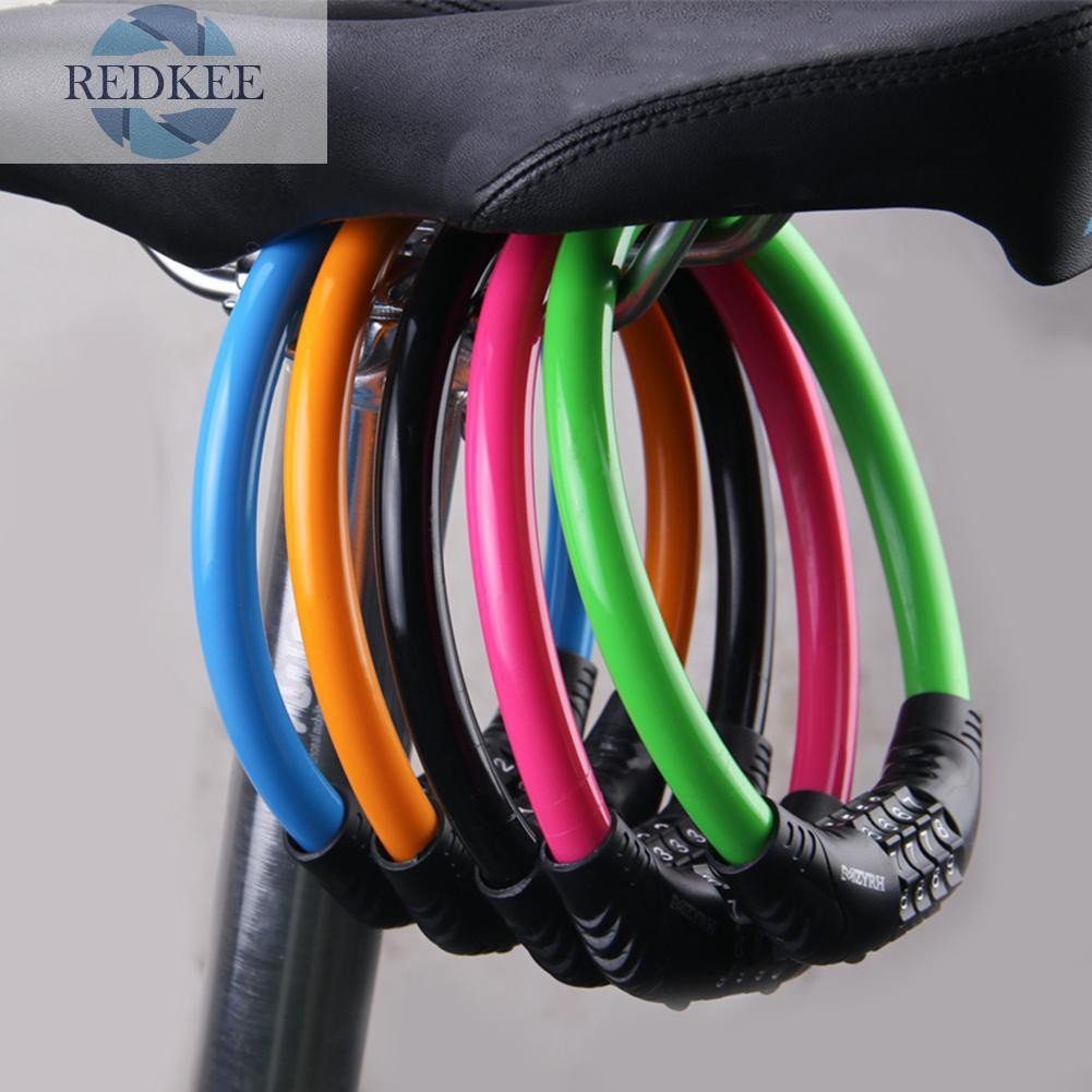 Khóa Cáp Xe Đạp Đặt Mật Mã 4 Chữ Số Chống Trộm An Toàn