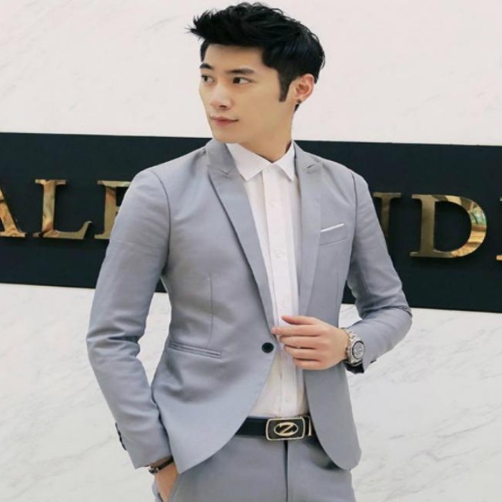 Áo vest nam 1 cúc thời trang hàng cao cấp chuẩn form kiểu Hàn Quốc đơn giản phong cách lịch lãm