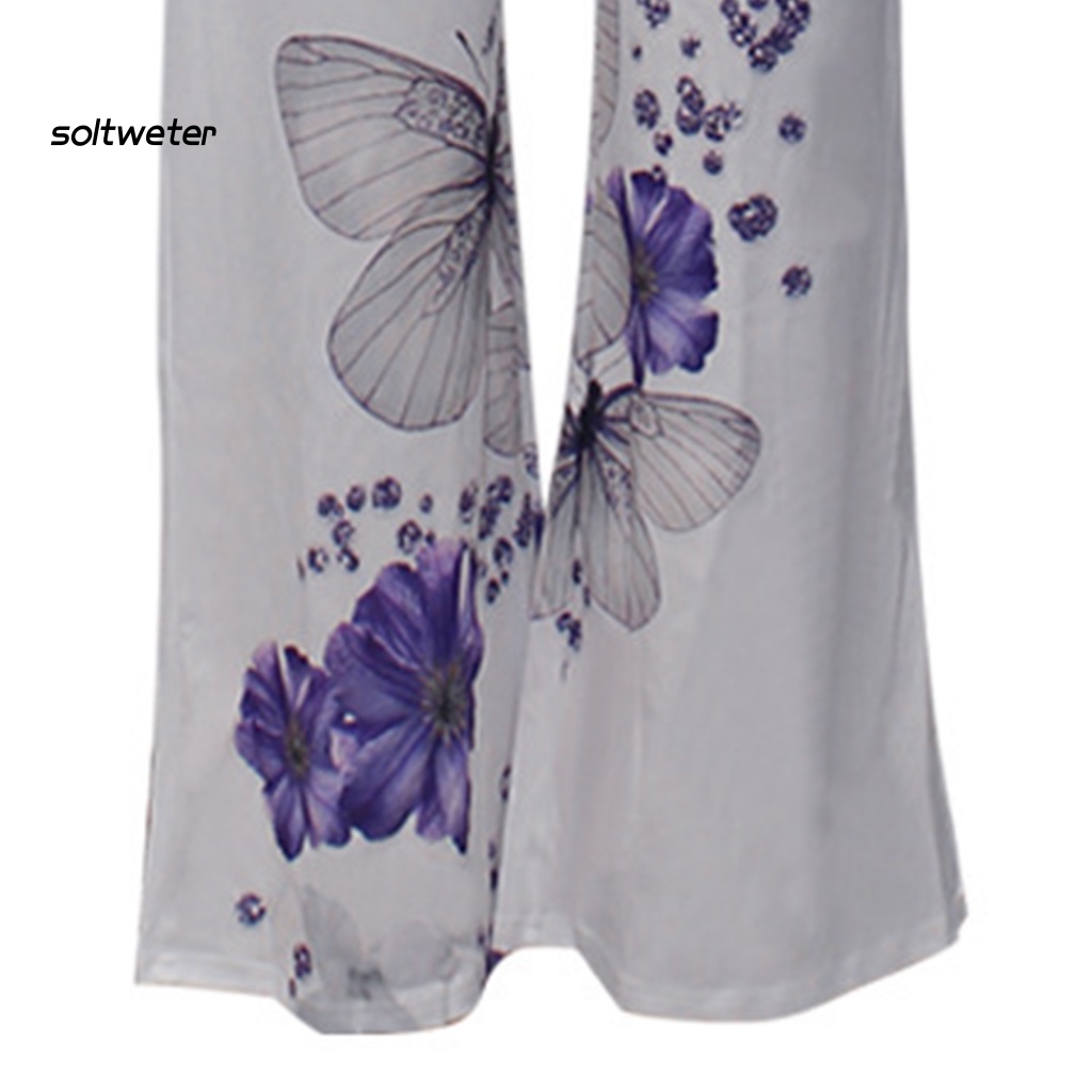 St Bộ Áo Liền Quần Ống Rộng Cổ Xiên Trang Trọng Dễ Phối Đồ Cho Nữ