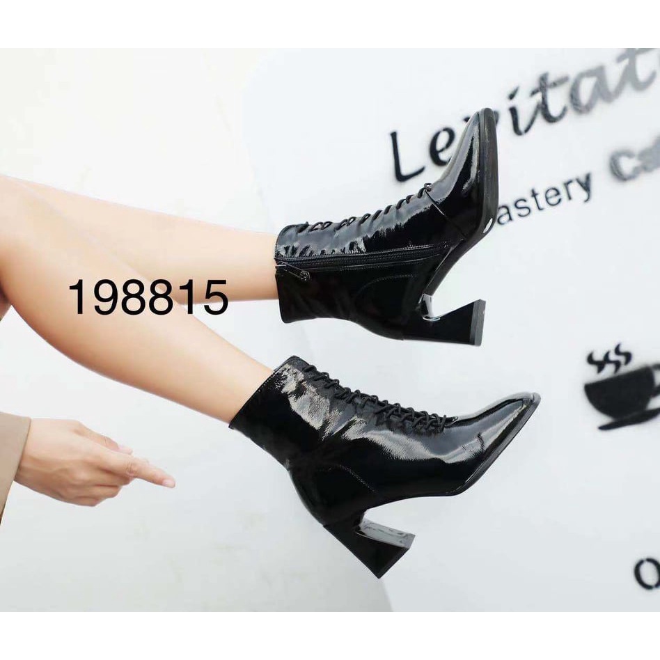 Boots da bóng, buộc dây siêu CHẤT. gót vát 7cm. full box hãng