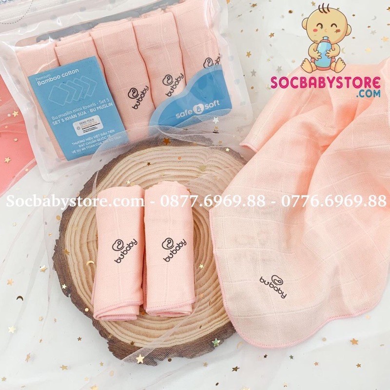 Khăn sữa Muslin Bu Baby