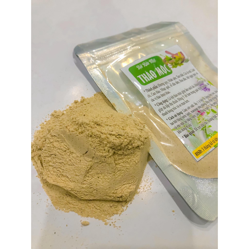 Bột rửa mặt thảo mộc làm sạch da, kháng khuẩn, dưỡng da và se khít lỗ chân lông gói 100g