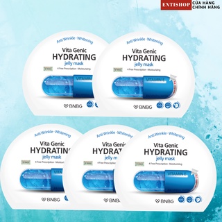 Combo 5 Mặt Nạ Dưỡng Ẩm Cấp Nước cho da BNBG Hydrating Vita Genic Jelly Mask 30ml x 5