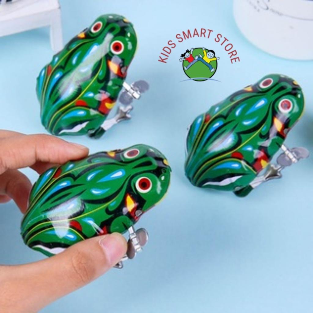 Ếch nhảy vặn cót đồ chơi cực đáng yêu giúp trẻ vui chơi phát triển tư duy