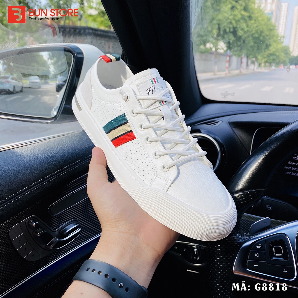 Giày Nam cao cấp Bun Store - Giày da Nam đẹp Sneaker thời trang sang xịn G8818