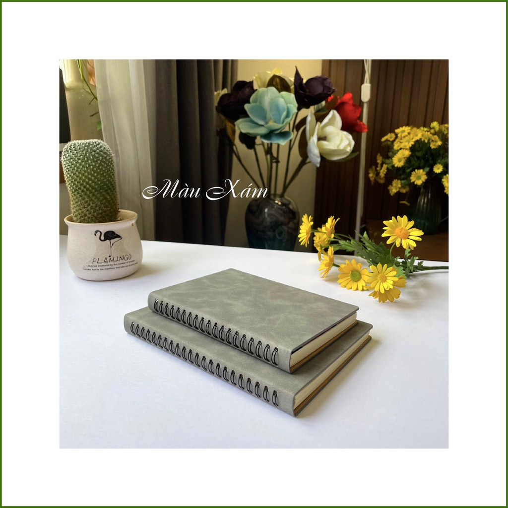 Sổ Lò Xo A5 - Bìa Da PU Cao Cấp - Đẹp Sang Trọng