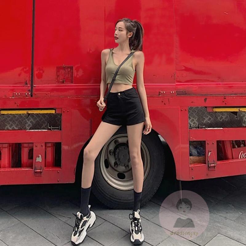 DRE-Women Tank Top, Sleeveless Hooded Slim Fit Solid Color Summer Casual Tank Top