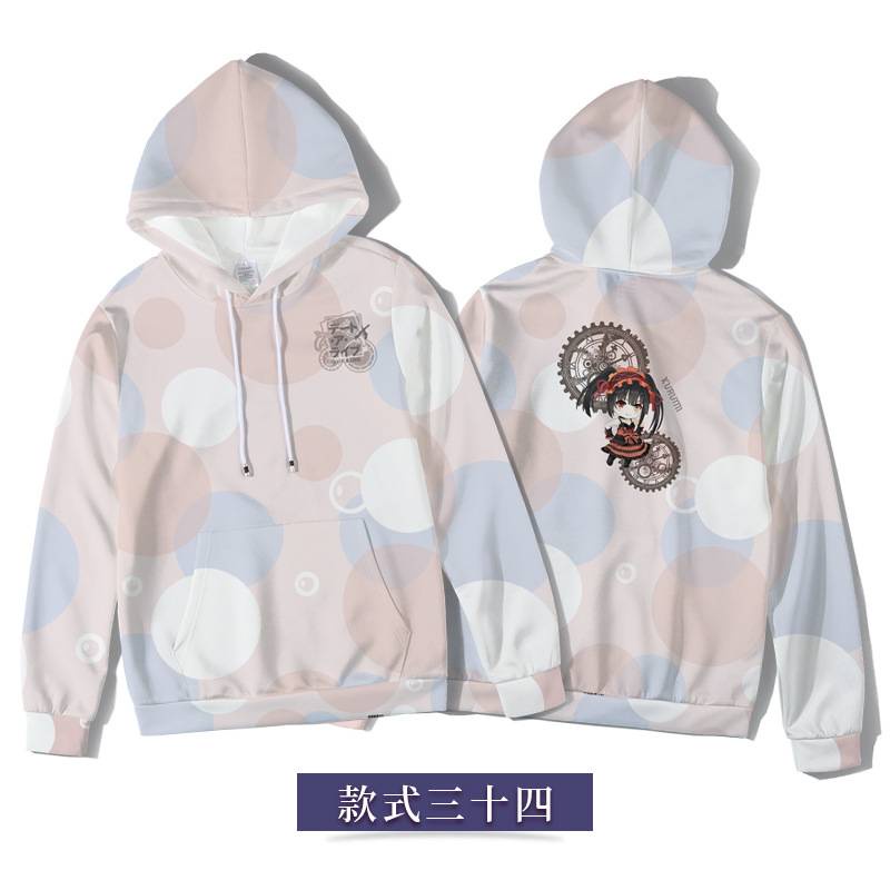 Yyds Áo Khoác Hoodie Unisex Dáng Rộng In Hình Anime DATE A LIVE Phong Cách Nhật Bản Thời Trang Thường Ngày
