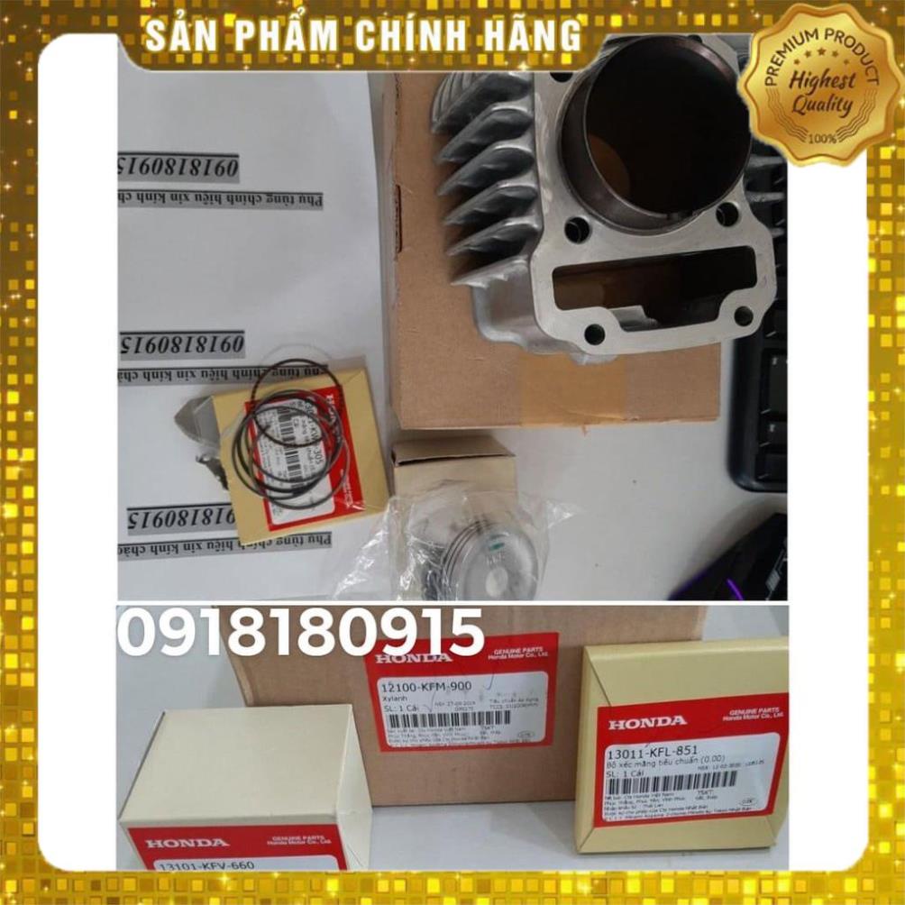 bộ hơi xy lanh xéc măng pít tông tiêu chuẩn cốt 0 dream 100 wave anpha 100cc chính hiệu honda