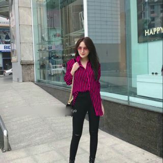 Áo sơ mi nữ kẻ sọc sm790