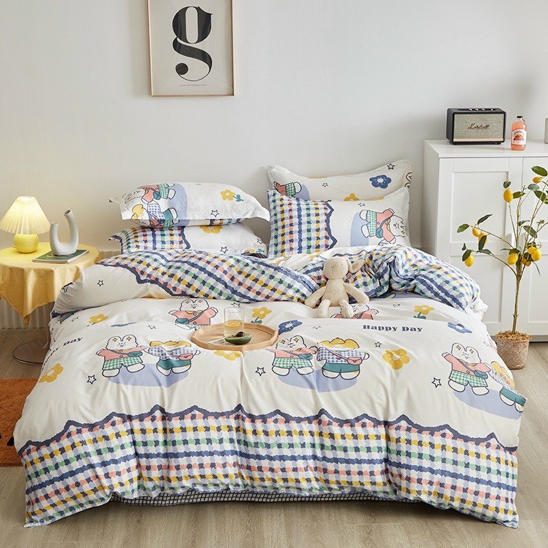 [sale hot ] bộ chăn ga - 💖cotton poly mẫu mới đáng yêu💖 SUNNYBEDDING 💖 miễn phí bo chun và làm ga phủ theo yêu cầu